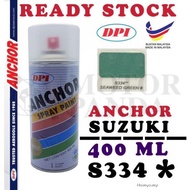 ANCHOR MOTORCYCLE SERIES S334** S334 400ML CAN SPRAY PAINT CAT SPRAY TIN SUZUKI SEAWEED GREEN 100% O