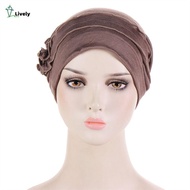LIVELY Women Hijab Scarf Cap Comfort Muslim Cancer Chemo Beanies Cap