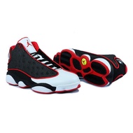 Air Jordan 13 white black red mesh basketball shoes QPH2 6OED