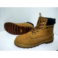 Yellow Caterpillar Boots, Size 42