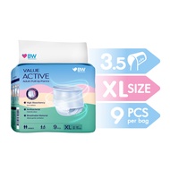 BW - Value Active Pull up Adult Diaper Pants (Size XL 9 pcs/bag)