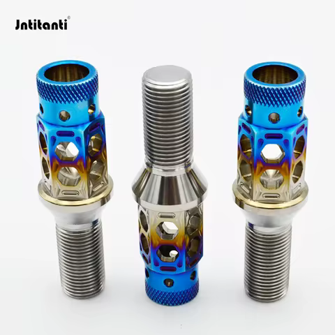 Jntitanti China factory Gr.5 titanium Ti-6Al-4V Wheel rim Bolts titanium hub bolt titanium screw M14