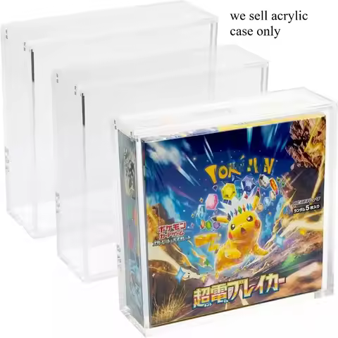 Dusproof Strong Magnetic Dusproof Acrylic Transparent Display Case for Japanese Booster Display Poke