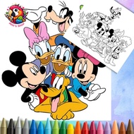 Complete set of 110 coloring pages "Mickey Mouse Universe - Part 1" size a4/a5 - Ann paper toys