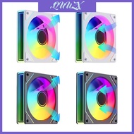 QUU 120mm PWM ARGB Desktop Case Fan Pair for Balanced Cooling and ARGB Light