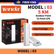 Tenda O3 5km 2.4GHz Outdoor Long-Range CPE | 12dBi, 5km+ | Point to Point Wireless Bridge