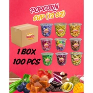 (1 PEMBELIAN MAKSIMUM 3 BOX) 1 BOX  100PCS POPCORN MURAH CUP 12 OZ GOODIES MURAH BY POPCORN PARADISE