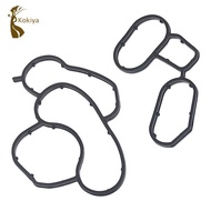 [kokiya] ABS Rubber Oil Filter Housing Seal Gasket Kit High Performance for BMW E46 E61 E81 E87 E90 