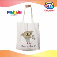 Vintage dobby Tote bag is free elf Aesthetic zipper Tote bag kadai_arsha