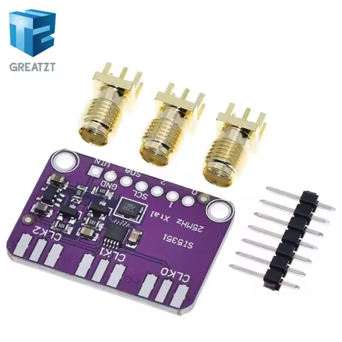 DC 3V-5V CJMCU-5351 Si5351A Si5351 I2C Clock Generator Breakout Board Module Signal Generator Clock 