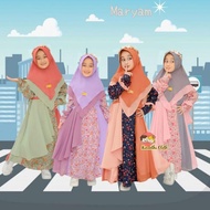 Maryam Aisyah syari kids baju anak gamis jilbab by KINANTHI