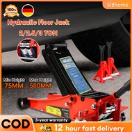 Hydraulic Floor Jack 3 Ton Low Profile Heavy Duty 75 - 500mm High Repair Tool Car Jack Garage Jack K