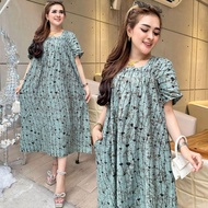 Fuji dres terbaru panjang selutut Daster jumbo baju wanita murah kekinian