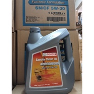 GENUINE TOYOTA SYNTHETIC FORMULATION MOTOR OIL SN/CF 5W-30 ENGINE OIL 5W30 SEMI SYNTHETIC