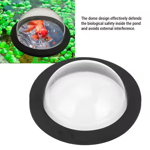 Fish Pond Floating Dome Transparent Water Proof Round Pond Dome Cover for Garden Yard Floating Pond 