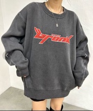 KOOKY'N BRONX Vintage-Like Print Big Knit 日系高克針織復古水洗做舊毛衣