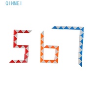 QINMEI 24 Speed Magic Snake Ruler, Detachable Special Shape Magic Snake Cube, Cube Puzzle Folding Mu