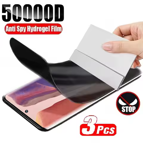3Pcs Privacy Hydrogel For Motorola Moto Edge 60 Pro Neo Stylus Fusion India 70 2025 For Edge 60s Ant