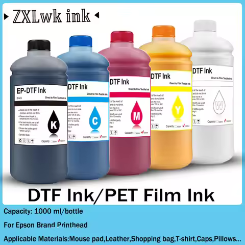 1000ML DTF Ink White For Epson I3200 P800 L1800 1390 L800 L805 1430 3880 R2400 P400 XP-15000,For All
