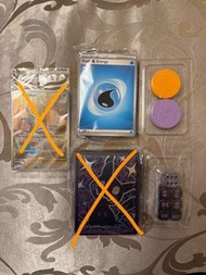 全新配件 謎擬Q Mimikyu Paldean Fates Elite Trainer Box ETB Promo Card Dice 骰仔 coins 傷害幣 Energy Card 能量卡 SV