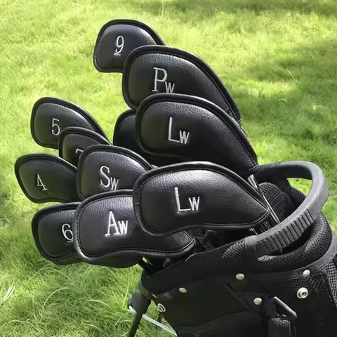J1HE 12Pcs Meshy Golf Iron Covers Set Golf Club for Head Cover for Most Brands