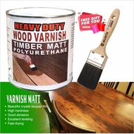 1L / MATT TIMBER Varnish / HEAVY DUTY ( FREE 1.5" BRUSH ) Polyurethane Wood Lacquer Shellac for Furn