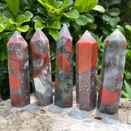 6-7cm African Bloodstone Point Genuine Africa Bloodstone Tower Hand Carved Crystal Point Healing Cry