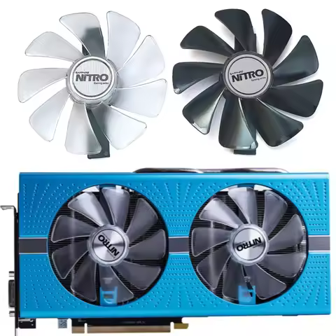 NEW 1SET CF1015H12D FD10015M12D RX 590 580 570 480 470 GPU Fan，For Sapphire RX 590 580 570 480 470 N