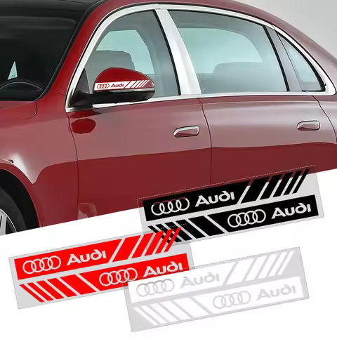 Car Rearview Mirror Side Decal Stripe Sticker Vehicle Body For Audi sline A3 A4 A5 A6 S7 A8 S3 S4 S5