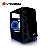 YGT M6 PC Gaming Case Computer Desktop Case MATX Black/White Tempered Glass Case