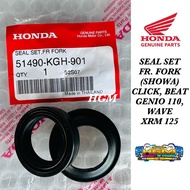 FRONT FORK OIL SEAL SET FOR HONDA CLICK V1,V2 & V2 | BEAT | GENIO 110 | RS 125 | 51490-KGH-901