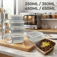 (50pcs)Disposable Square Plastic Food Container / Tupperware Bekas Kek Tornado / Bekas Petak / SQ250