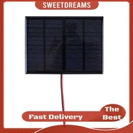 3W 12V Portable Solar Panel with Cable Solar Charging Panel for Lamp Fan Pump