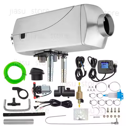 12V 24V 8KW Diesel Parking Heater, All-in-One Water & Air Integrated Heater for Truck RV, Engine Rad