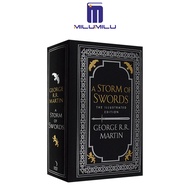 เพลงน้ำแข็งและไฟ #3พายุแห่งดาบ20TH ภาพประกอบปกแข็งโดย George R. หนังสือภาษาอังกฤษดั้งเดิม Martin