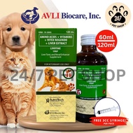 Free 3cc Syringe 60ml 120ml Livotine All Stages Adult Kitten Puppy Cat Dog Pet Renal Supplement