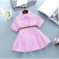 SAVING PACKAGE / 3 PIC WOMEN'S SHIRT KOREAN OUTFIT 1-7 YEARS CHILDREN'S CLOTHES STRIPED DRESS MODERN