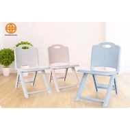 Ghế xếp gọn tựa lưng nhựa Hokori Việt Nhật. D29 x R28 x C50cm. Thiết kế phòng cách hiện đại Nhật Bản