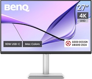 BenQ MA270U 27” 4K 3840x2160 Monitor for MacBook Pro/Air, Dual USB-C, 90W Power Delivery, Mac Color 