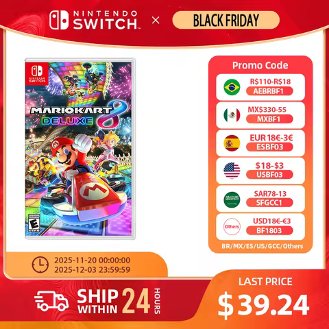 Nintendo Swtich - Mario Kart 8 Deluxe - Standard Edition - Game Deals Games Cartridge Physical Card