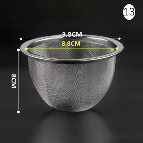 5.8cm~9.8cm 304 Stainless Steel Filter Reusable Tea Infuser Tea Strainer Teapot Loose Tea Leaf Spice