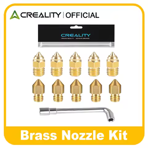 Creality Original Ender 3 Brass Nozzle Kit MK Nozzle 3D Printer Accessories for Ender 3/Pro/V2/V2 Ne