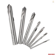 7pcs M42 HSS High Speed Steel Cobalt Spotting Drill Bits Set Round Shank 90 Degree Drilling Chamferi
