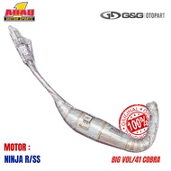Original Ahau Ninja Big Volume 41C Cobra Stainless Exhaust
