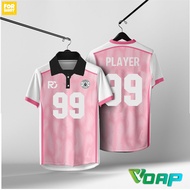 Dry Baju Pink Jersey Custom Name Standard Bola Futsal Football Jersey Cheap jerseys baju lelaki Mala