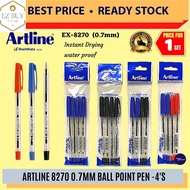 Artline Ball Point Pen 0.7mm (8270 / 4pcs) / Artline Ball Pen / Pen / 0.7mm / Artline Ball Pen / 4 I
