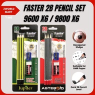Faster 2B Pencil Set 9600 X6 / 9800 X6