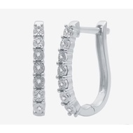1/10 CT.T.W. Natural Diamond Hoop Earring Set in Sterling Silver