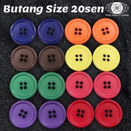 POLYBUTTONS Butang Baju Size 20sen Lama Big Button Butang Besar Colourful Button