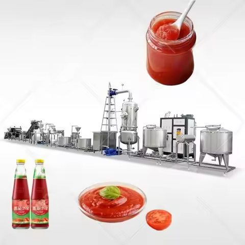 Customized Commercial Concentrate Ketchup Tomato Paste Manufacture Plant Low Price Tomato Puree Sauc